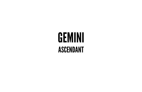 Gemini ascendant