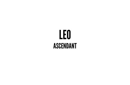 Leo ascendant